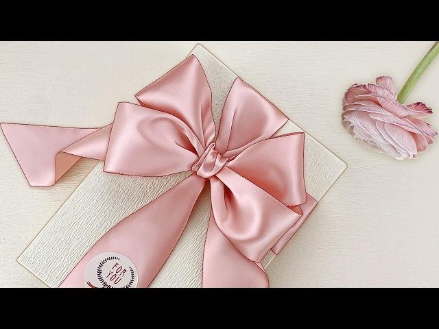 Gift Wrapping｜How to Tie a Perfect Bow / Ribbon Bow Tutorial