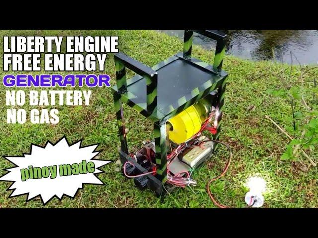 LIBERTY ENGINE PINOY MADE || free energy generator portable BUILD yourself at home