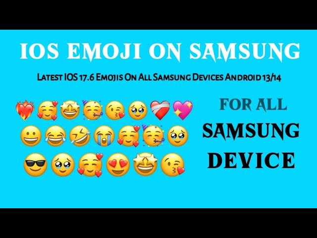 iOS Emojis On Android Samsung | iOS17.6 EMOJIS on Samsung