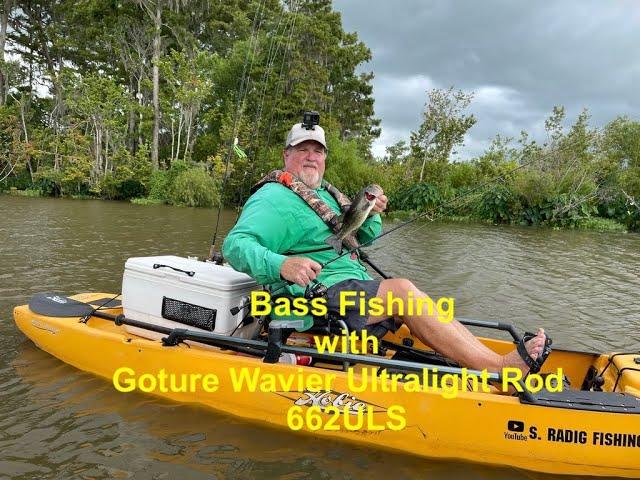 Bass Fishing with Goture Wavier Ultralight Rod 662ULS