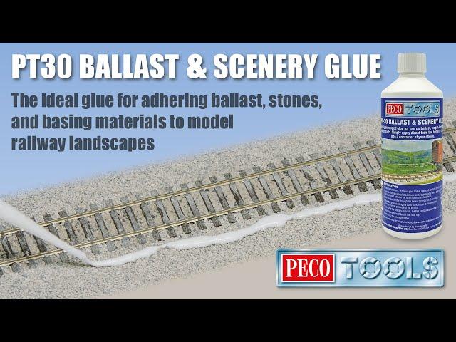 PRECISION GLUING! The all-new PECO Tools Ballast & Scenery Glue