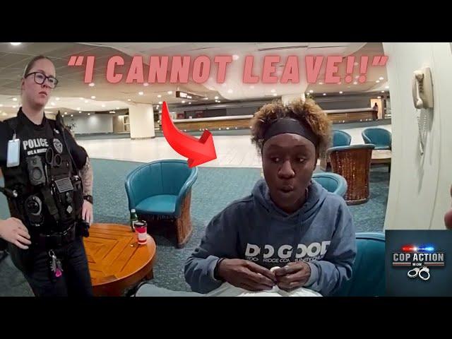 Cops tell her to leave... then all hell breaks loose!