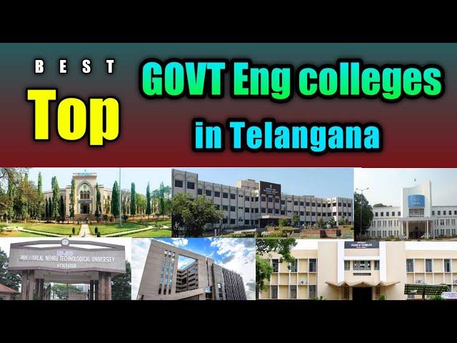 Top And Best Government Engineering colleges in Telangana | B.tech Govt college in TS