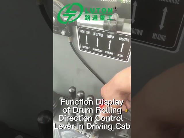 self loading concrete mixer truck--function display of drum rolling direction control