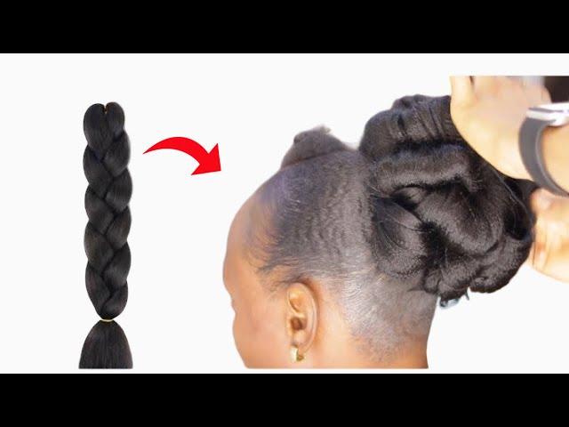 1$ UPDO / QUICK & EASY UPDo Hairstyle For Both Natural & Relax / Bridal Hairstyle For Wedding