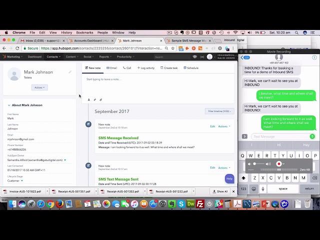 How to send SMS Text Messages from HubSpot using workflows