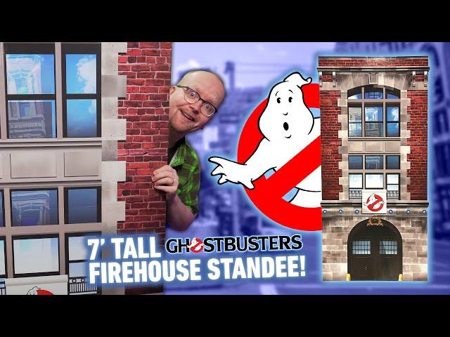 7-foot-tall Ghostbusters Firehouse Standee! | REVIEW