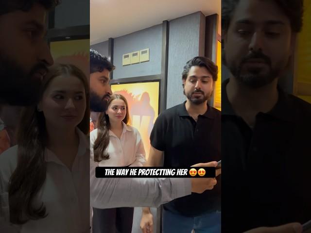 Hania Amir and Zaviyar Spotted at the Poppay Ki Wedding Premier in Karachi | Celebrities | Celebs