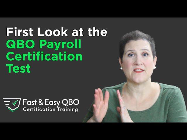 First Look at QBO Payroll Certification