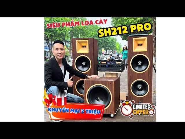 Giới thiệu chi tiết siêu phẩm loa cây SH212 Pro mới nhất 2024, 4 bass 30 uy lực, phá làng phá xóm.