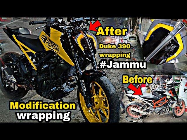 Duke 390 Wrap One In India  | *Yellow And Black* | MODIFIED @romimodifier4277