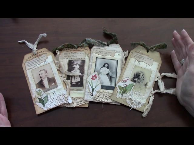 Vintage Portrait Tags by Wendy's Journal Adventure