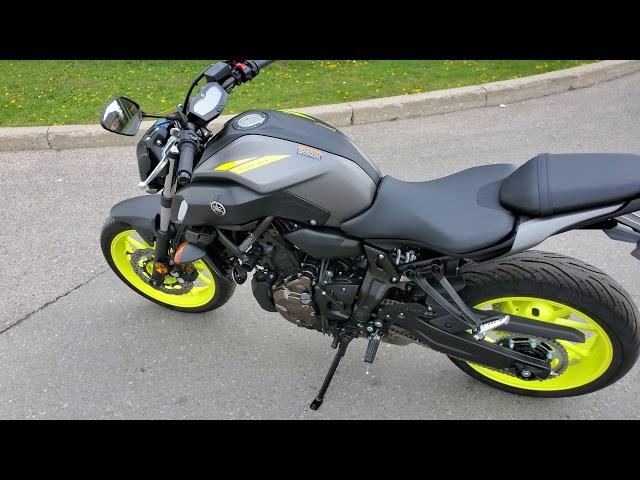 2018 Yamaha MT07 at AM Sales Motorcycles Toronto