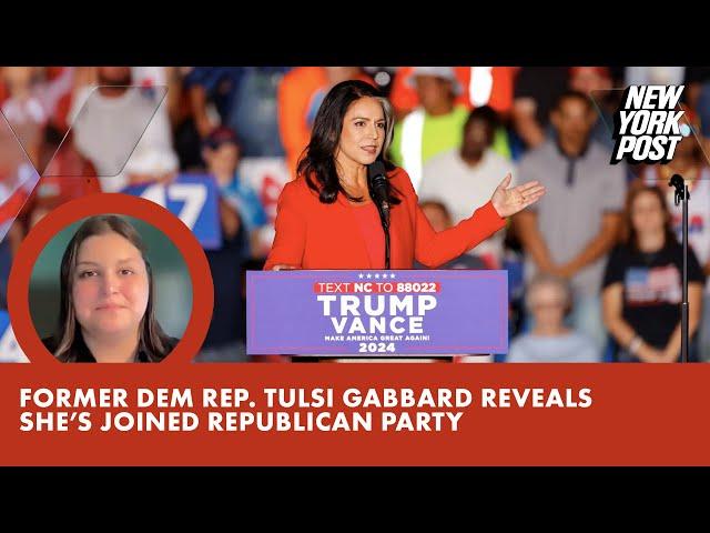 Former Dem Rep. Tulsi Gabbard reveals she’s joined Republican Party at Trump rally