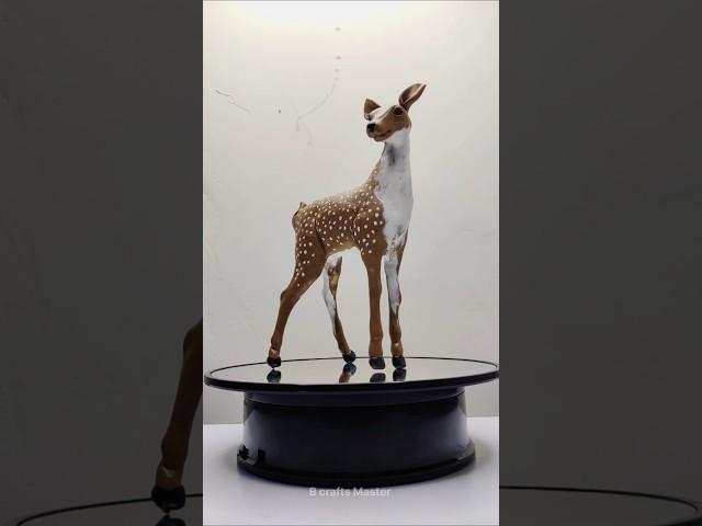 HOW TO Make Little Deer with polymer clay #polymerclayart, #animalart t