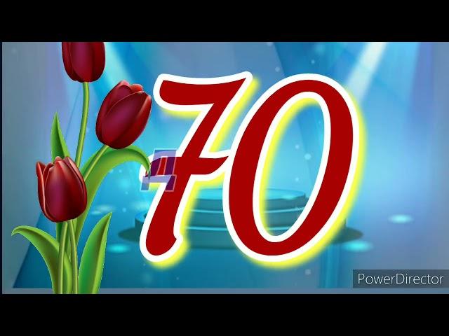 70 жаш кутман курагыныз менен куттуктайбыз! Эң сонун каалоо.