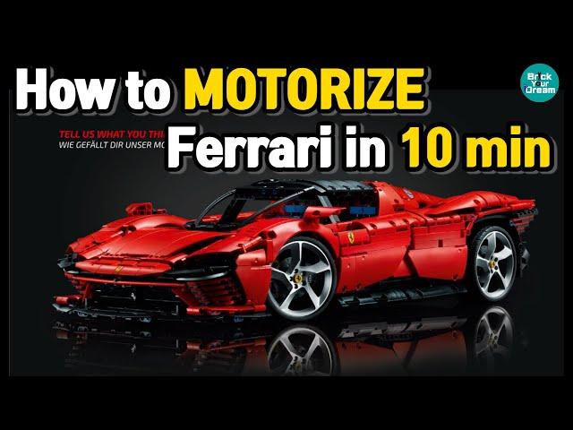 [RC Tutorial] LEGO Ferrari motorized 42143 레고 테크닉 페라리 rc개조