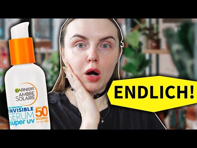 Drugstore sunscreen for oily skin?! Garnier Super UV sun protection serum review