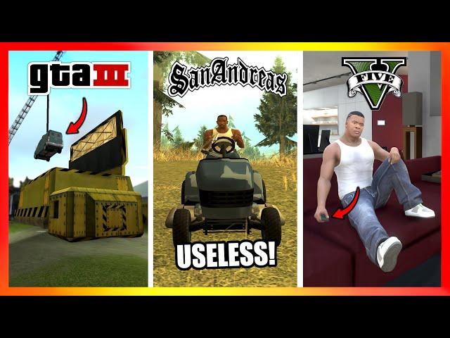 Most USELESS THING in Every GTA Game! (GTA 3 → GTA 5)