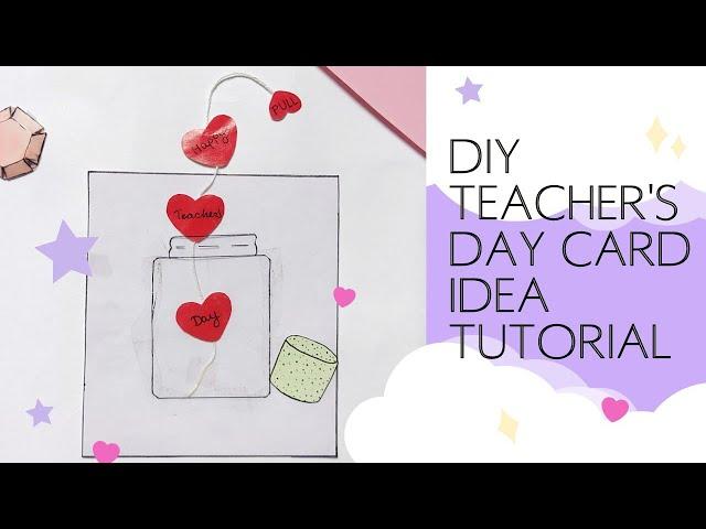 DIY teacher's day card idea TUTORIAL.. Aparna.. Aparna Suparna craftz 