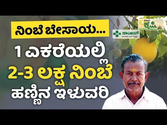 1 ಎಕರೆಯಲ್ಲಿ 2-3 ಲಕ್ಷ ನಿಂಬೆ ಹಣ್ಣಿನ ಇಳುವರಿ | Vistara Krishi | Lemon Farming In Kannada