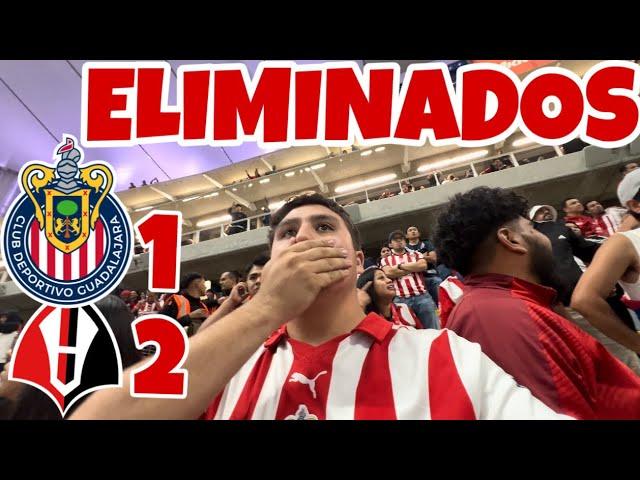 NOS ROBARON Y ESTAMOS ELIMINADOS | CHIVAS VS atlas | 2-1 | play in | REACCION DESDE EL ESTADIO AKRON