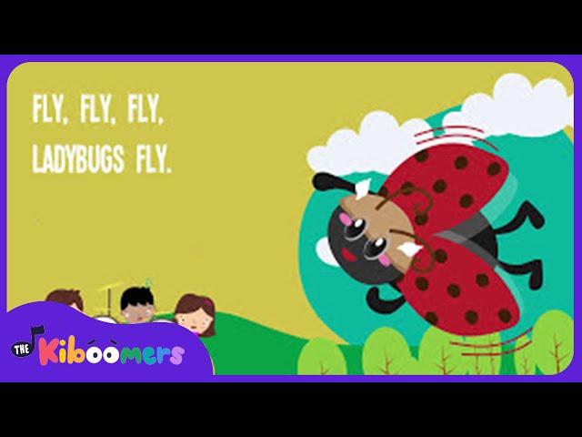 Ladybugs Fly Lyric Video - The Kiboomers Preschool Songs & Nursery Rhymes