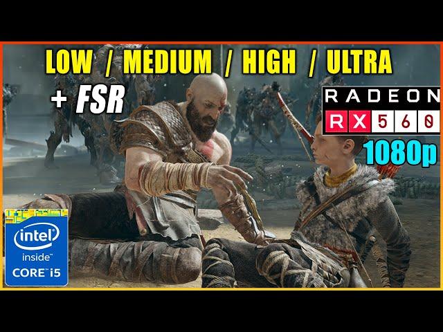 RX560 4GB / God of War - FSR Test , Ultra Quality, Quality, Balanced, Performance