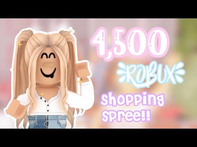 4,500 Robux Shopping Spree! (given to me for Christmas)