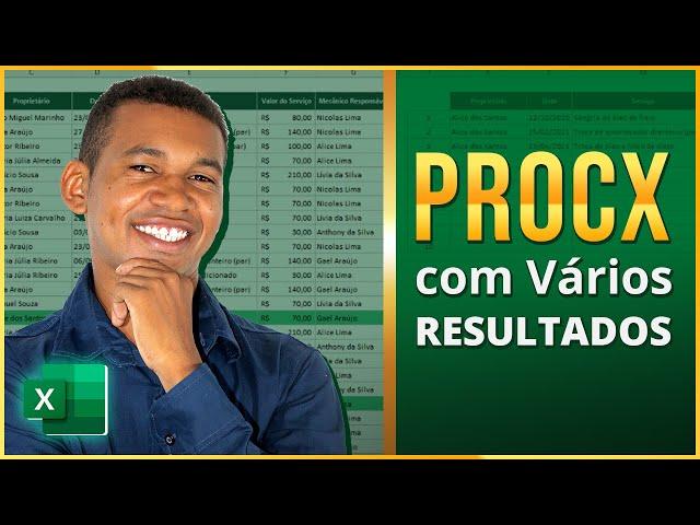 PROCX com Vários Resultados no Excel (Aula Prática e Mais Fácil do que Imagina) - Passo a Passo