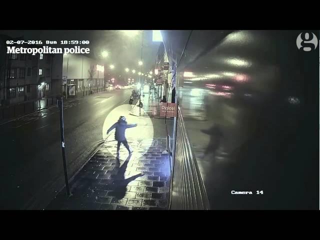 Brixton gun attack captured on CCTV