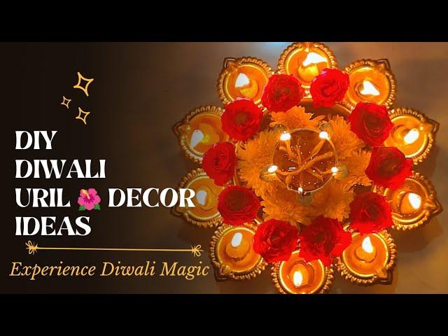 Diy Diwali🪔Urli Decor ideas#diwalispecial #diwaliuril#diwalidecoration #diwalidecor #trending