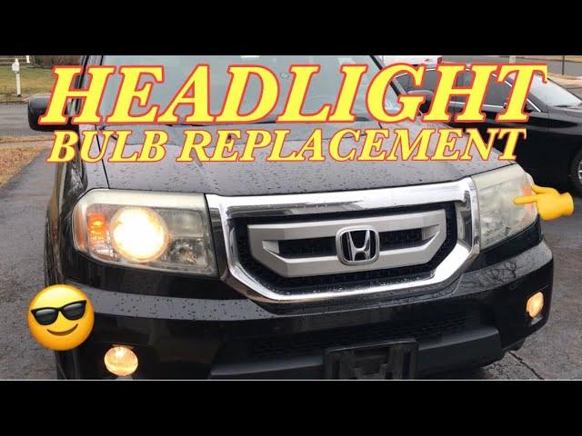 HONDA PILOT HEADLIGHT BULB REPLACEMENT: Plus Headlight Bulb Comparison.