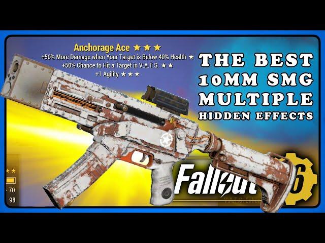 Fallout 76: Anchorage Ace - The New Supressed 10mm SMG - It's a Beast!