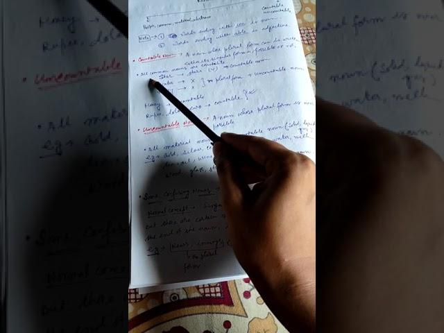 Noun Chapter Revision || Notes of Ocean Academy, Amandeep sir
