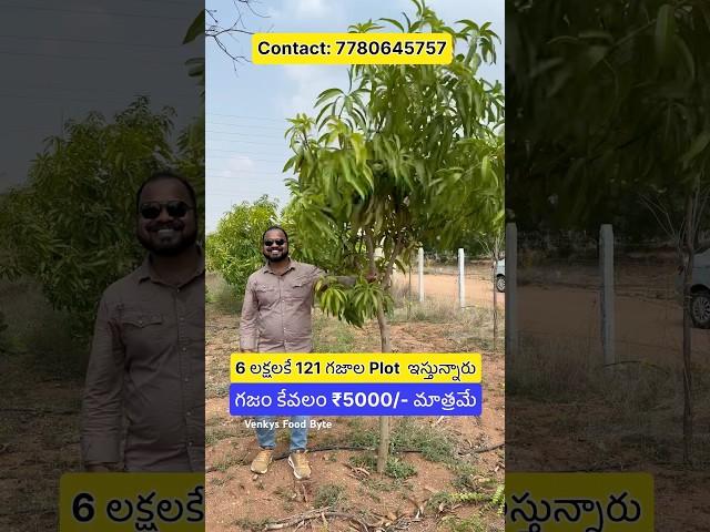 121 Sq Yards Plot for 6 Lakhs only #plotforsale #shorts