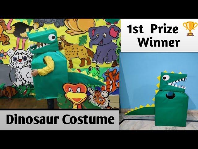 DIY DinosaurCostume /CutOut | Fancy Dress Cardboard Costume for Competition l Fancy Dress Costume