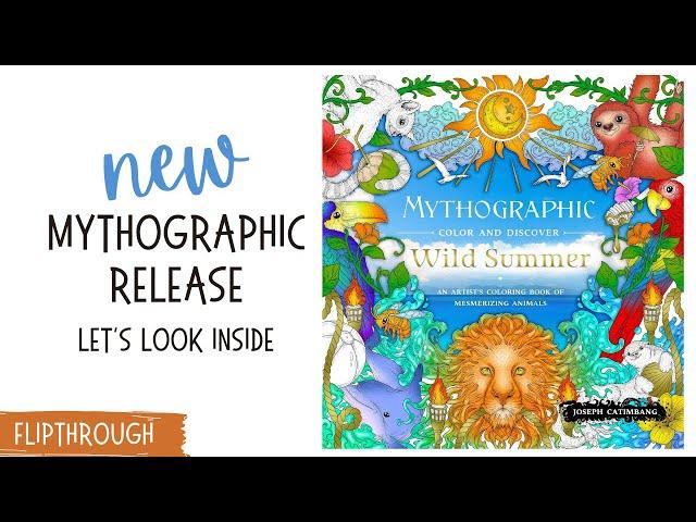 NEW Mythographic Wild Summer | Adult Coloring Book Flipthrough