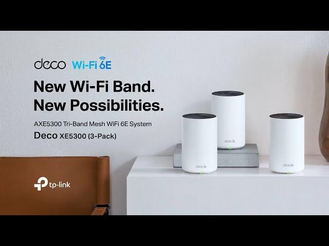 TP-Link Deco XE5300 | AXE5300 Tri-Band Mesh WiFi 6E System