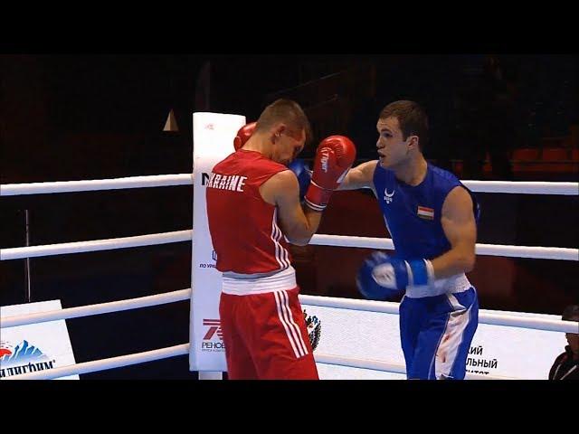 Preliminaries (63kg) ZHELEZNIAK OLEKSANDR (UKR) vs USMONOV Bakhodur (TJK) /AIBA World 2019