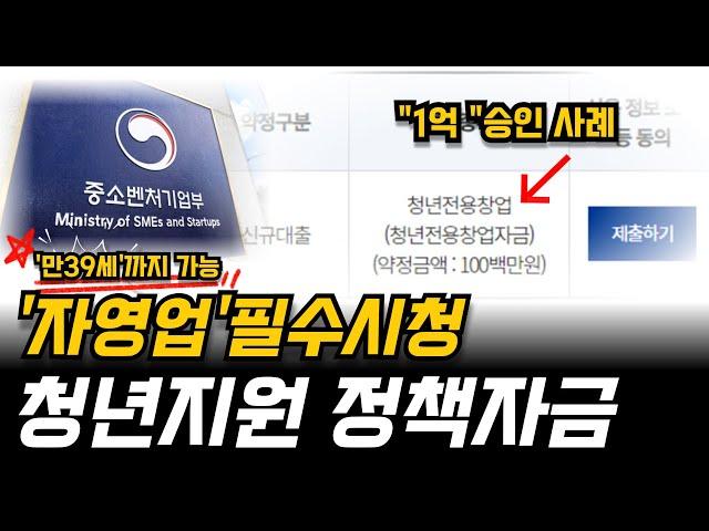  청년창업지원금 , 나는 자본금 0원으로 창업했다 창업 시작 하면서 최대 2억원 창업창업자금 정책자금 받는방법!