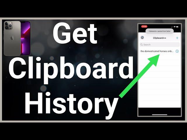 How To Get Clipboard History On iPhone