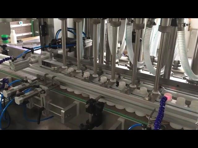 full automatic servo motor piston small bottle liquid filling machine