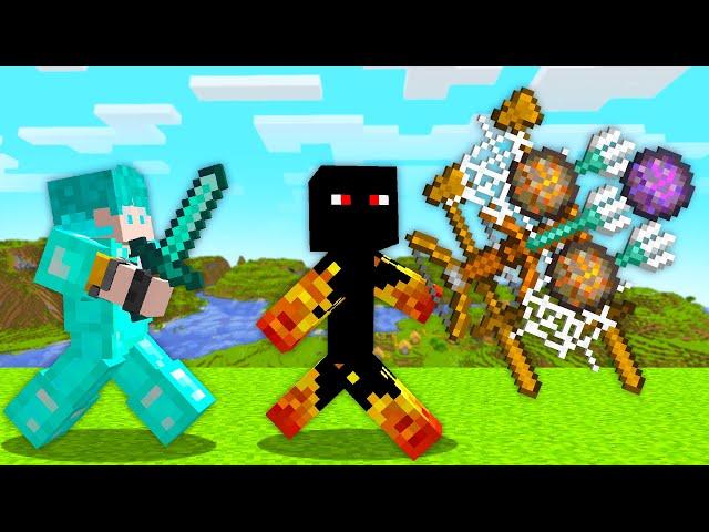 CAÇADOR vs FUGITIVO com SUPER ESPADA no MINECRAFT