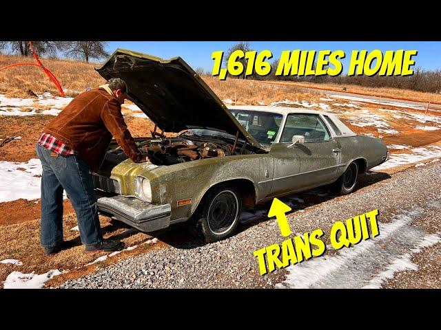 I Bought an Abandoned 1973 Buick Regal and Tried to Drive it 1600 Miles   NY to OK! Will it Make it?