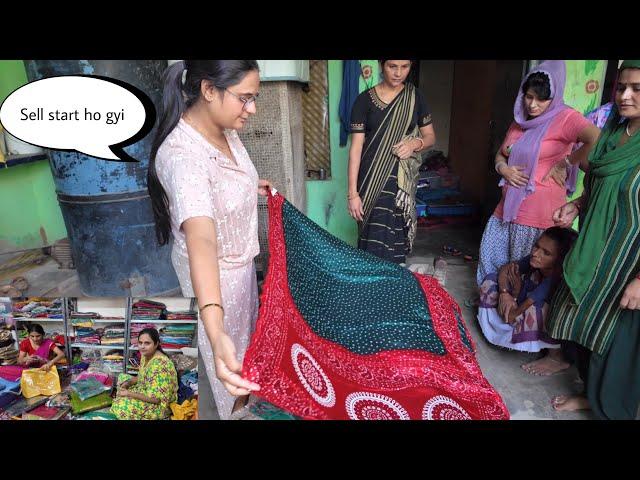 गांव में लगाई साड़ीयो सेल…|| Bas aise hi achhe se ye kam chalta rahe…|| #snappygirls