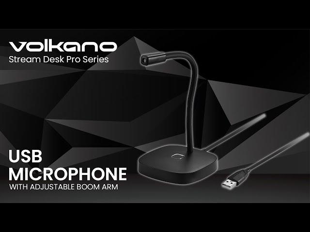 USB Microphone | Stream Desk Pro Series | Volkano