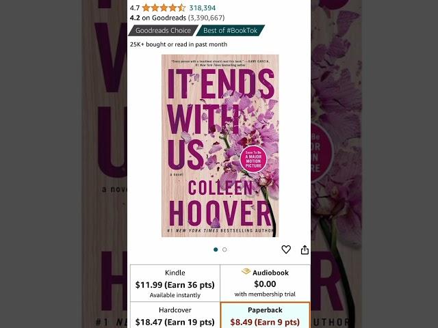 IT ENDS WITH US by COLLEEN HOOVER | AMAZON FINDS!! 