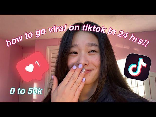 i tried going VIRAL on tiktok in 24 hours from 0 followers!! *i succeeded*