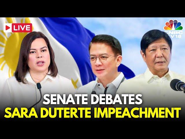 Philippines LIVE: Senate Debates on Sara Duterte Impeachment Trial | Senate President Francis | N18G